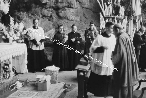 ARCHBISHOP MC QUAID AT GROTTO